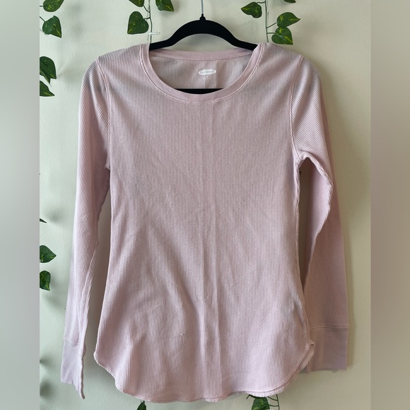 Pink WaffleKnit Crew | Size M - Picture 1 of 2